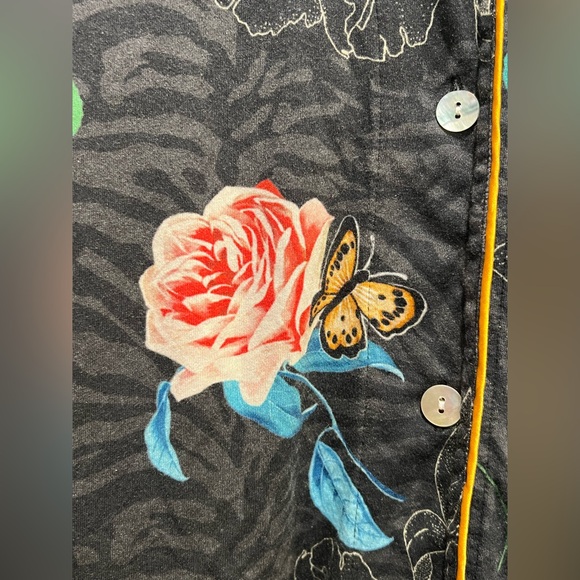 Johnny Was Butterfly Hummingbird Pajama Set Size M - Picture 12 of 12